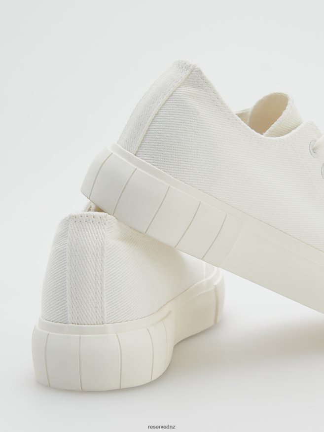 Reserved Women Fabric Sneakers P6H08T166 Shoes White
