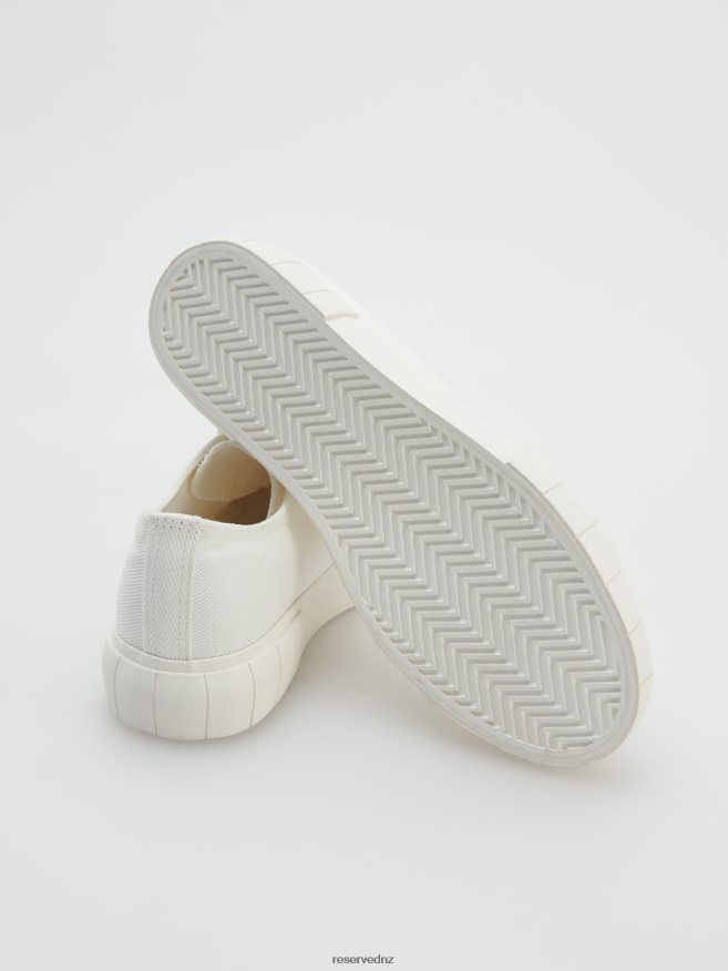 Reserved Women Fabric Sneakers P6H08T166 Shoes White