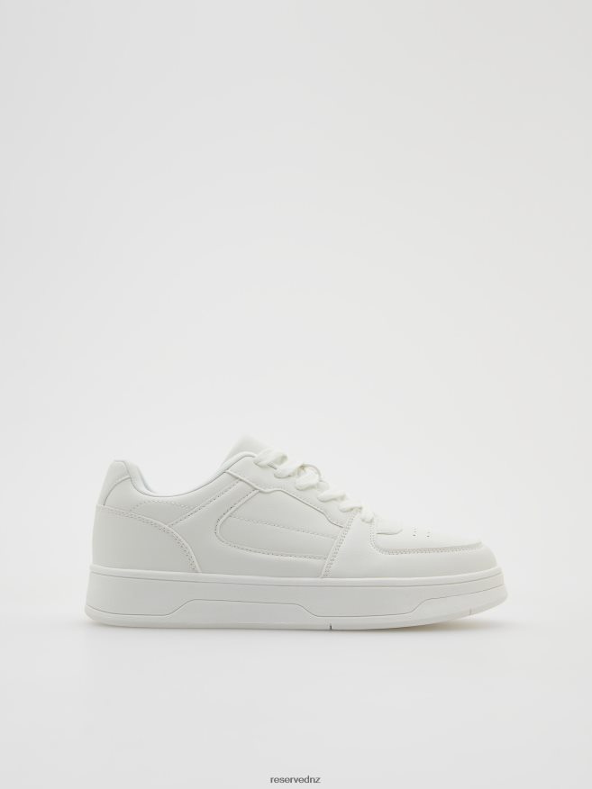 Reserved Women Lace Up Sneakers P6H08T163 Shoes White