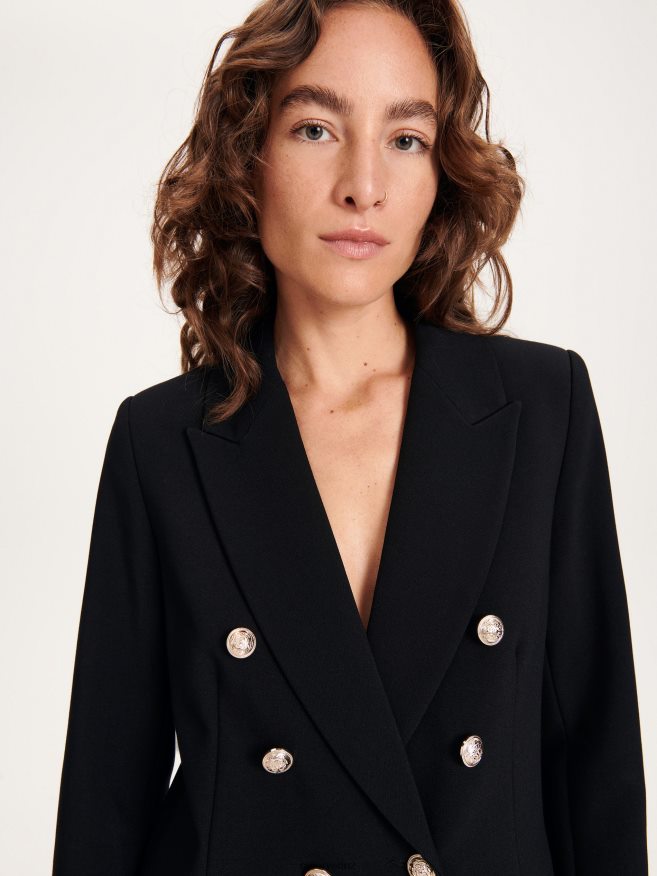 Reserved Women Blazer P6H08T80 Apparel Black