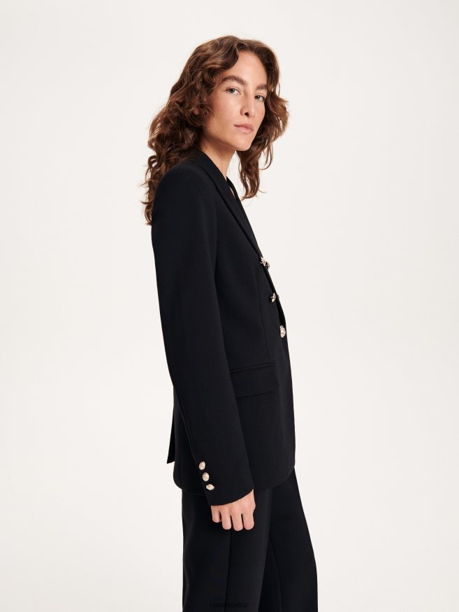 Reserved Women Blazer P6H08T80 Apparel Black
