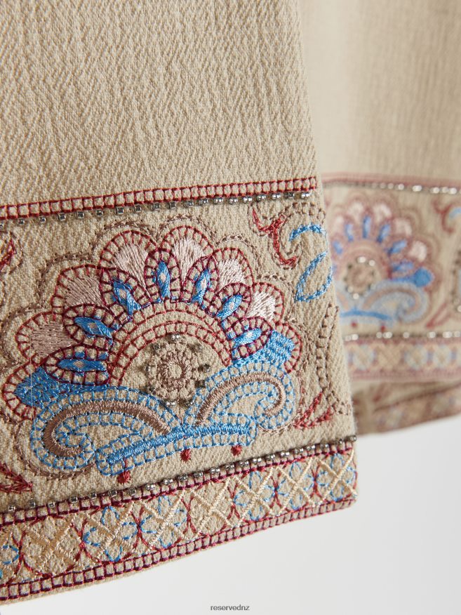 Reserved Women Blazer With Embroidery Detailing P6H08T267 Apparel Multicolor