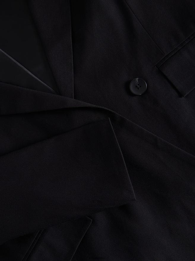 Reserved Women Double-Breasted Jacket P6H08T250 Apparel Black