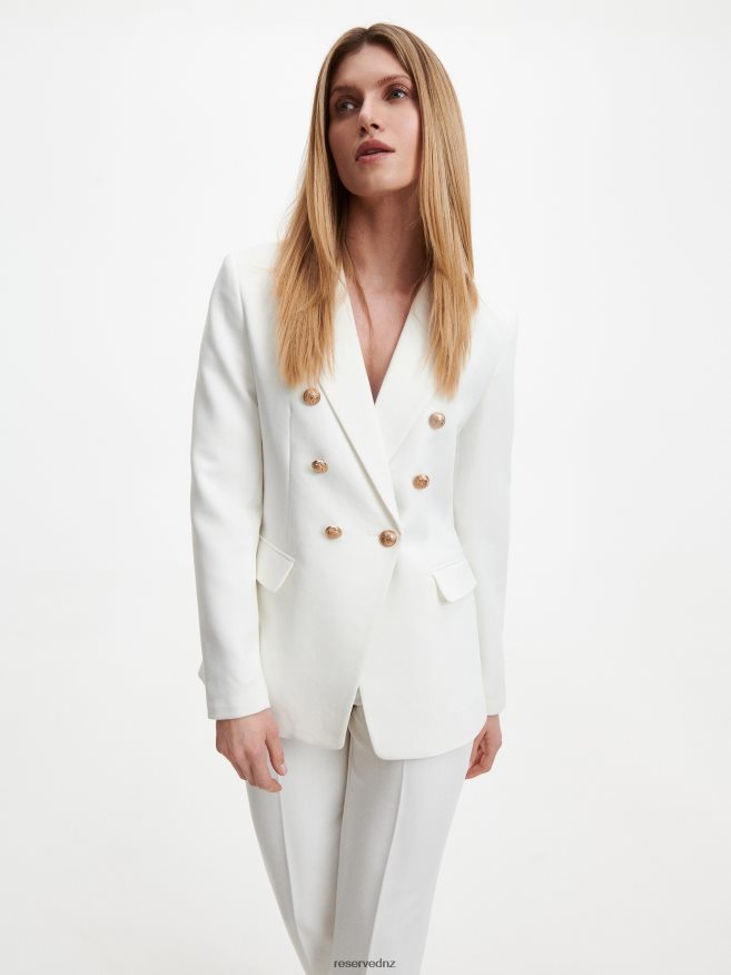Reserved Women Plain Blazer P6H08T153 Apparel White