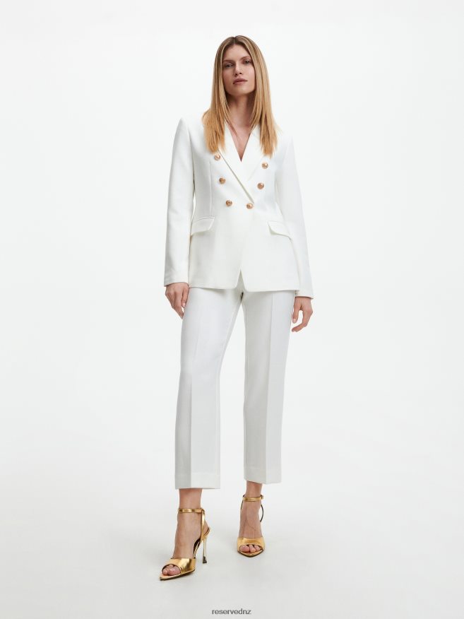 Reserved Women Plain Blazer P6H08T153 Apparel White