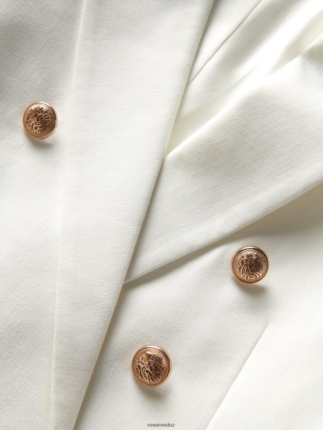 Reserved Women Plain Blazer P6H08T153 Apparel White