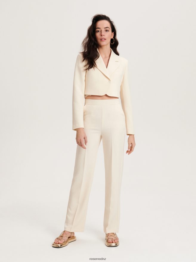 Reserved Women Short Jacket P6H08T268 Apparel Cream