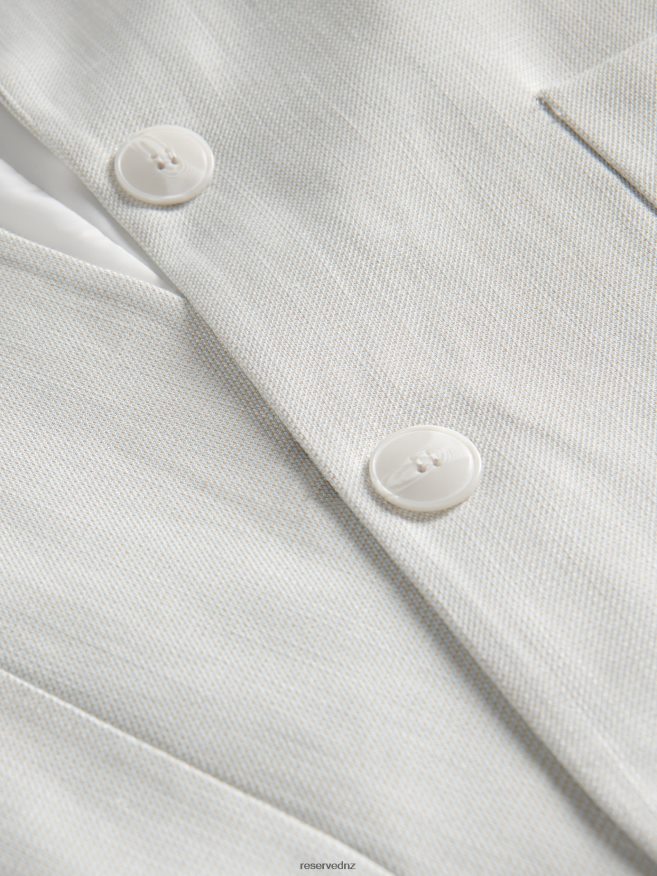 Reserved Women Single-Breasted Blazer P6H08T247 Apparel Pale Blue