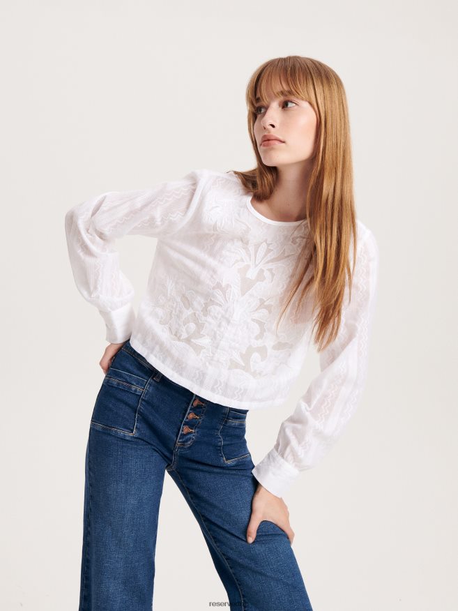 Reserved Women Blouse P6H08T93 Apparel Cream