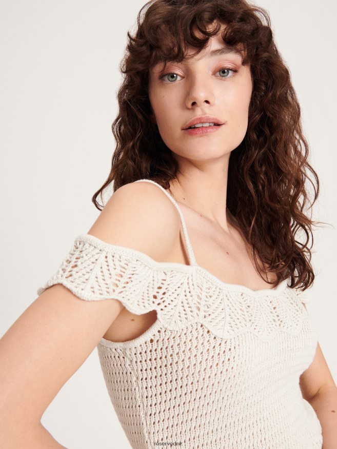 Reserved Women Jersey Blouse P6H08T321 Apparel Nude