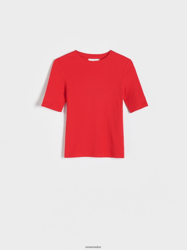 Reserved Women Jersey Blouse P6H08T382 Apparel Red