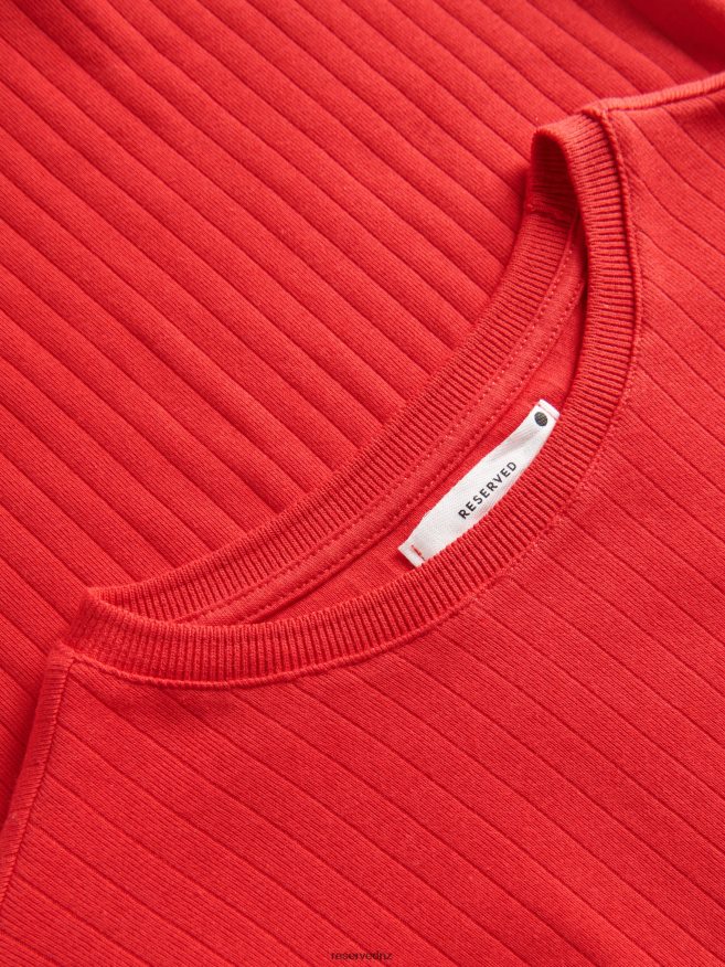 Reserved Women Jersey Blouse P6H08T382 Apparel Red