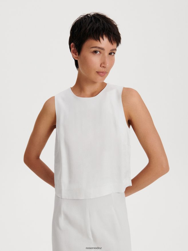 Reserved Women Lyocell Blend Blouse P6H08T89 Apparel Light Grey