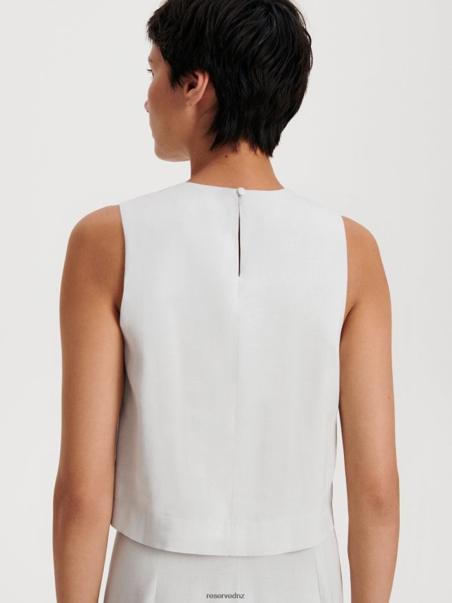 Reserved Women Lyocell Blend Blouse P6H08T89 Apparel Light Grey