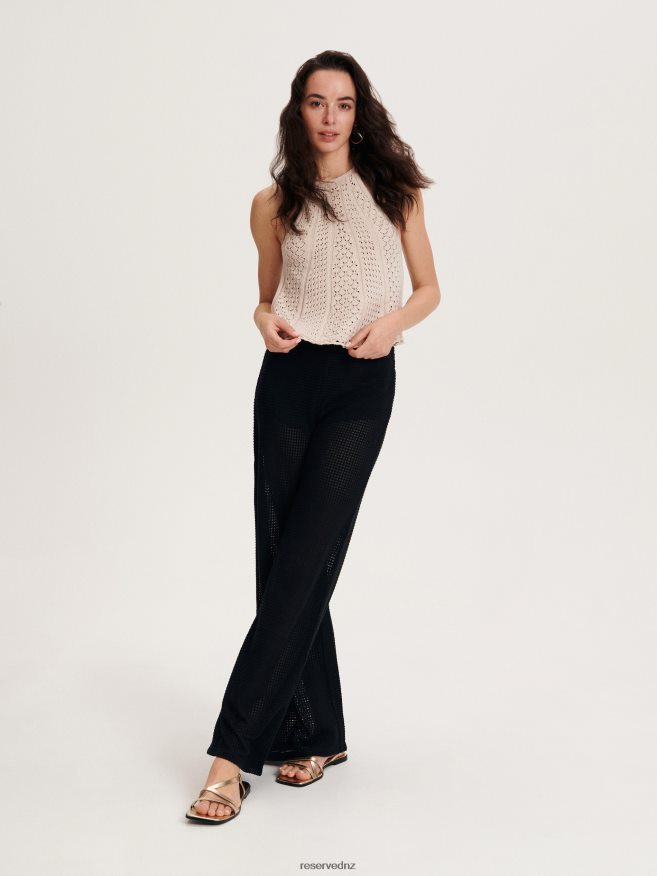 Reserved Women Openwork Blouse P6H08T335 Apparel Nude