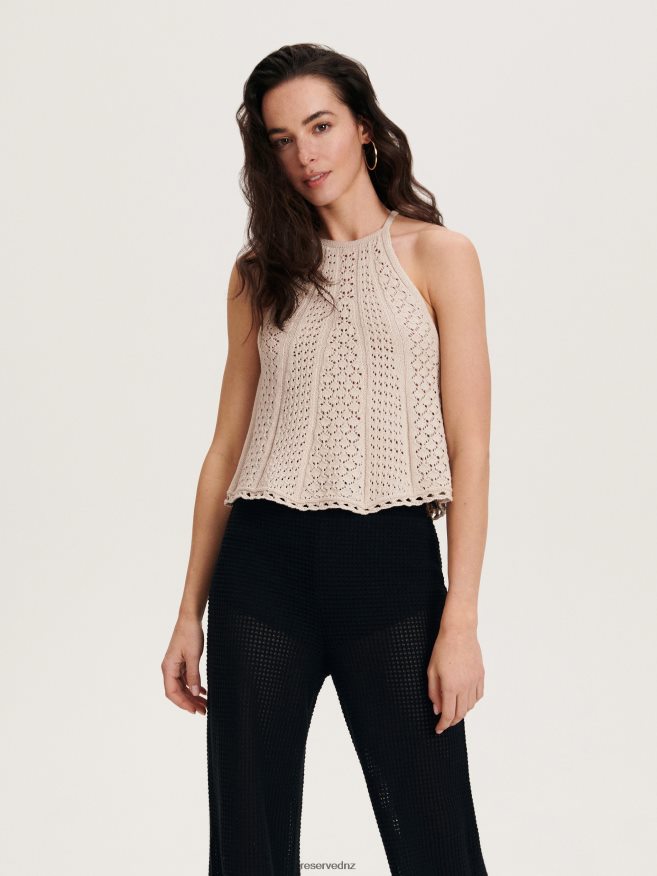 Reserved Women Openwork Blouse P6H08T335 Apparel Nude