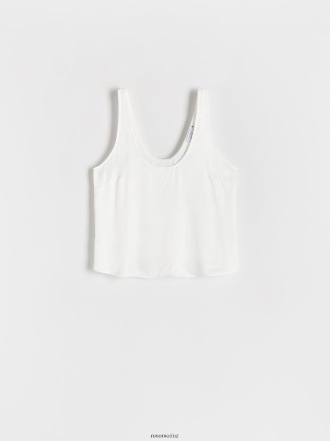 Reserved Women Viscose Blouse P6H08T282 Apparel Cream