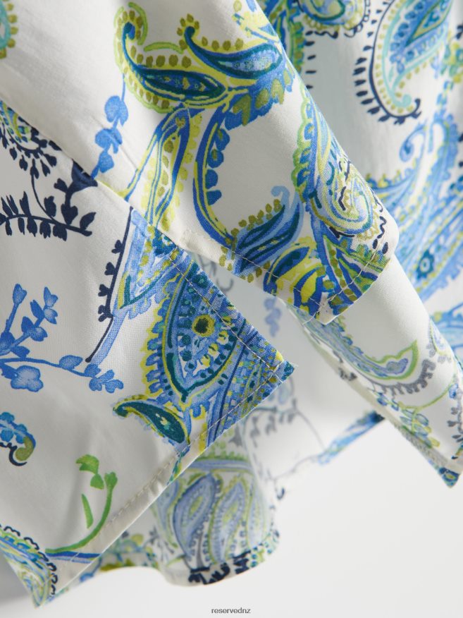 Reserved Women Viscose Blouse P6H08T334 Apparel Blue