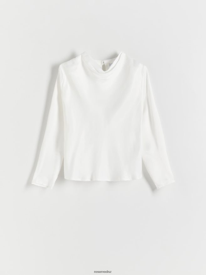 Reserved Women Viscose Blouse P6H08T352 Apparel Cream