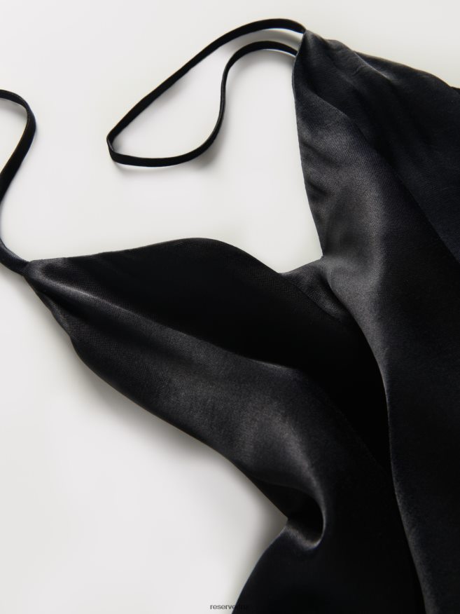 Reserved Women Viscose Blouse P6H08T359 Apparel Black