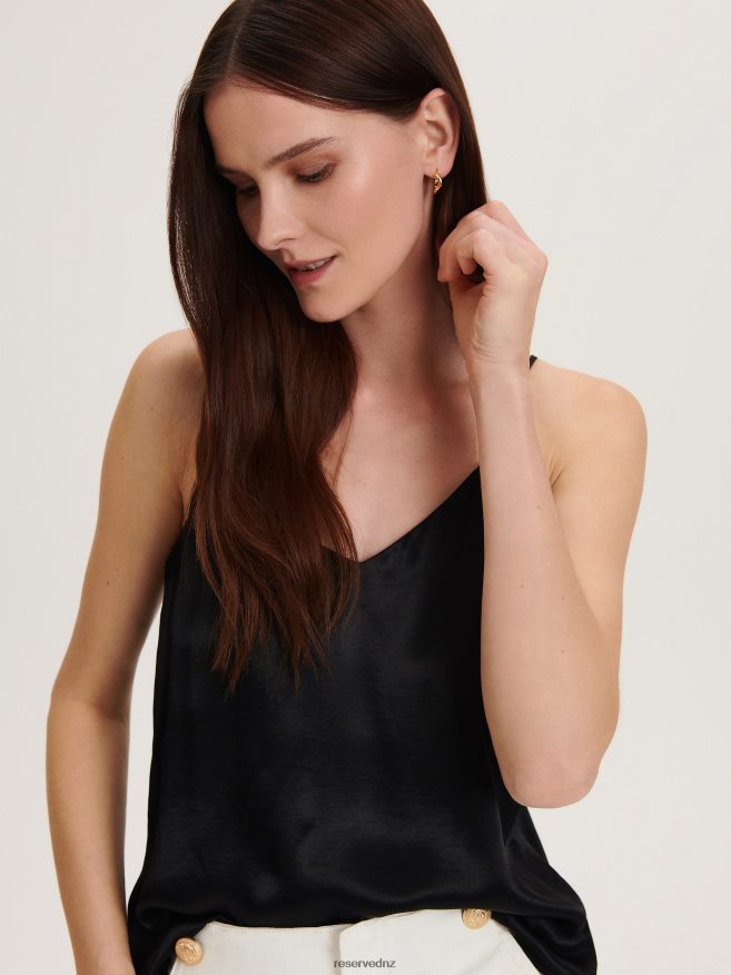 Reserved Women Viscose Blouse P6H08T359 Apparel Black