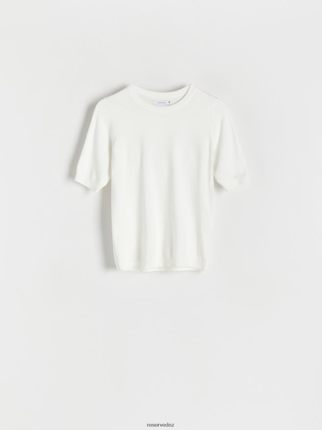 Reserved Women Viscose Rich Blouse P6H08T178 Apparel Cream