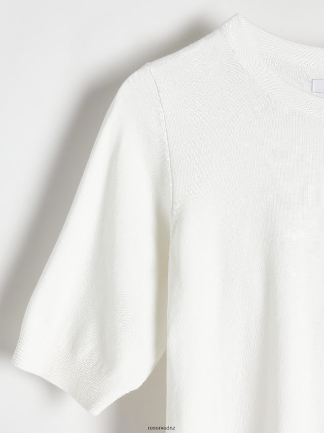 Reserved Women Viscose Rich Blouse P6H08T178 Apparel Cream