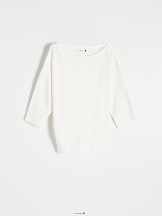 Reserved Women Viscose Rich Blouse P6H08T292 Apparel Cream