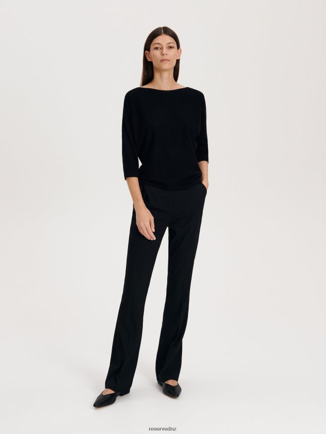 Reserved Women Viscose Rich Blouse P6H08T293 Apparel Black