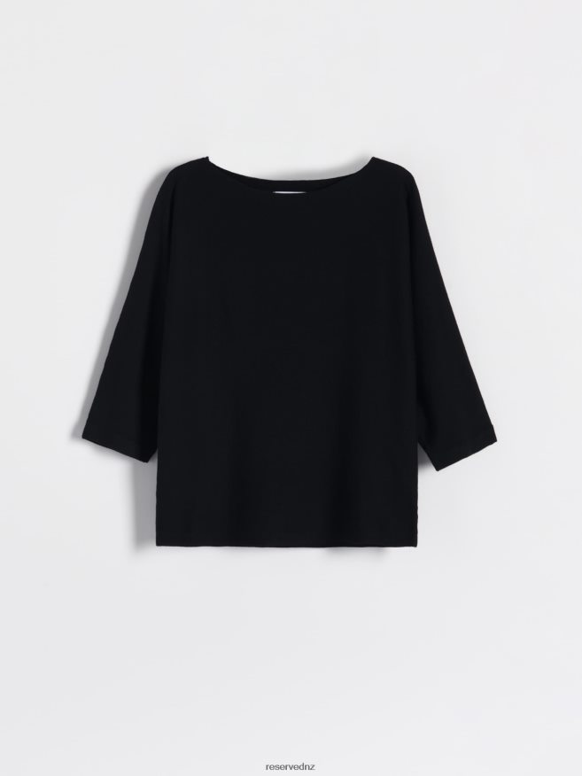 Reserved Women Viscose Rich Blouse P6H08T293 Apparel Black