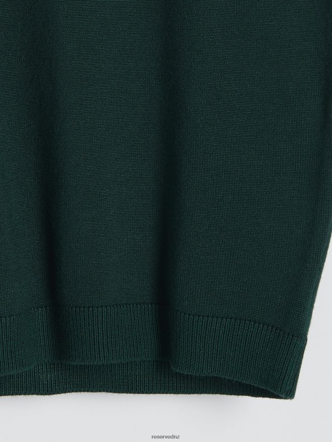 Reserved Women Viscose Rich Blouse P6H08T297 Apparel Dark Green