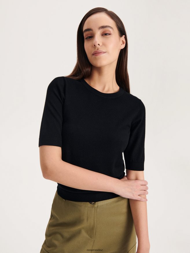 Reserved Women Viscose Rich Blouse P6H08T299 Apparel Black