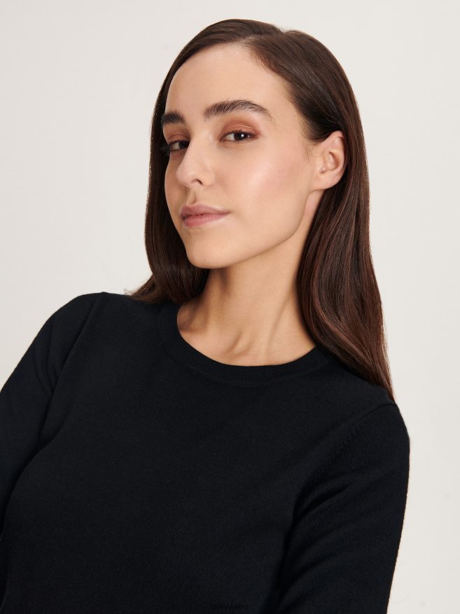 Reserved Women Viscose Rich Blouse P6H08T299 Apparel Black