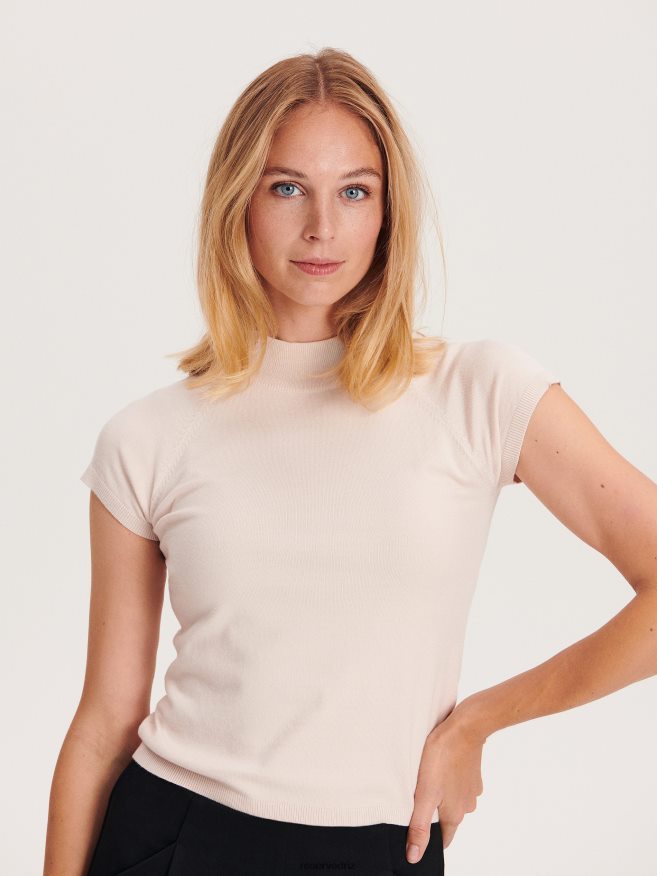 Reserved Women Viscose Rich Jersey Blouse P6H08T281 Apparel Nude