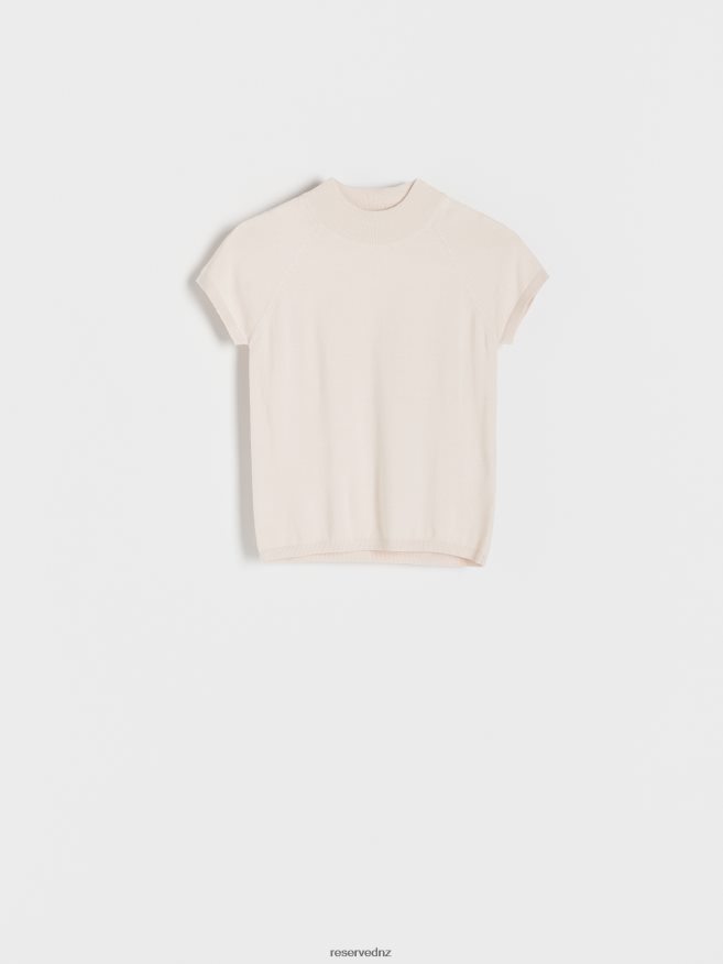 Reserved Women Viscose Rich Jersey Blouse P6H08T281 Apparel Nude