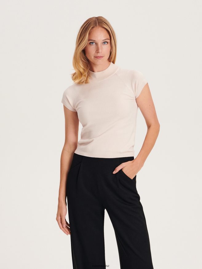 Reserved Women Viscose Rich Jersey Blouse P6H08T281 Apparel Nude