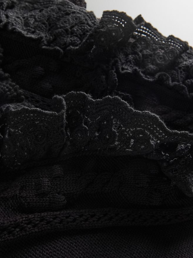 Reserved Women Viscose Rich Jersey Blouse P6H08T304 Apparel Black