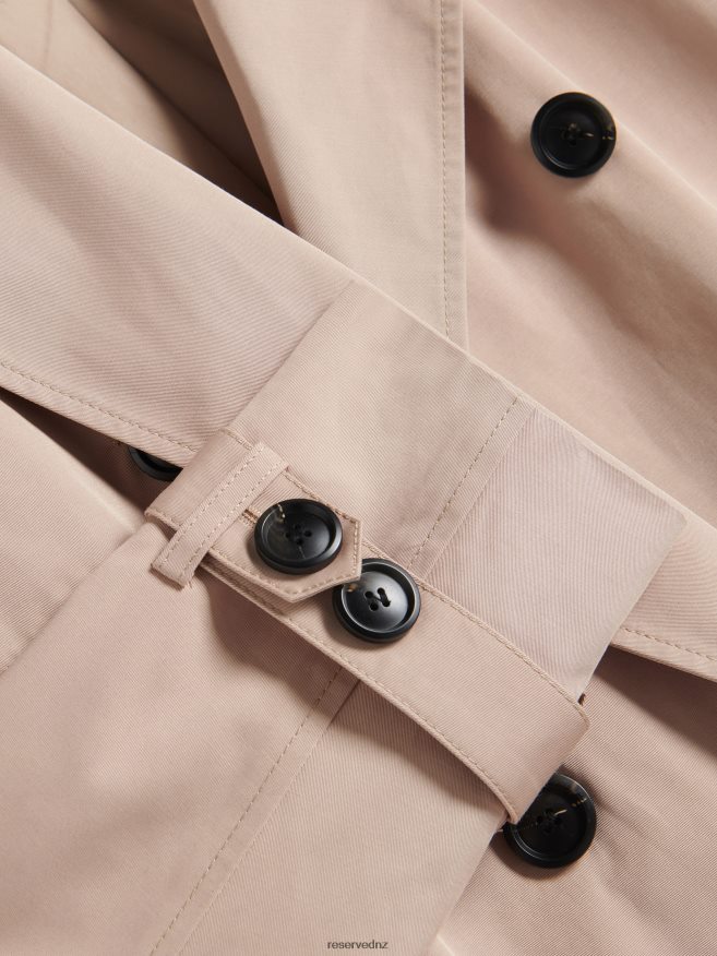 Reserved Women Classic Design Trench Coat P6H08T886 Apparel Wheat