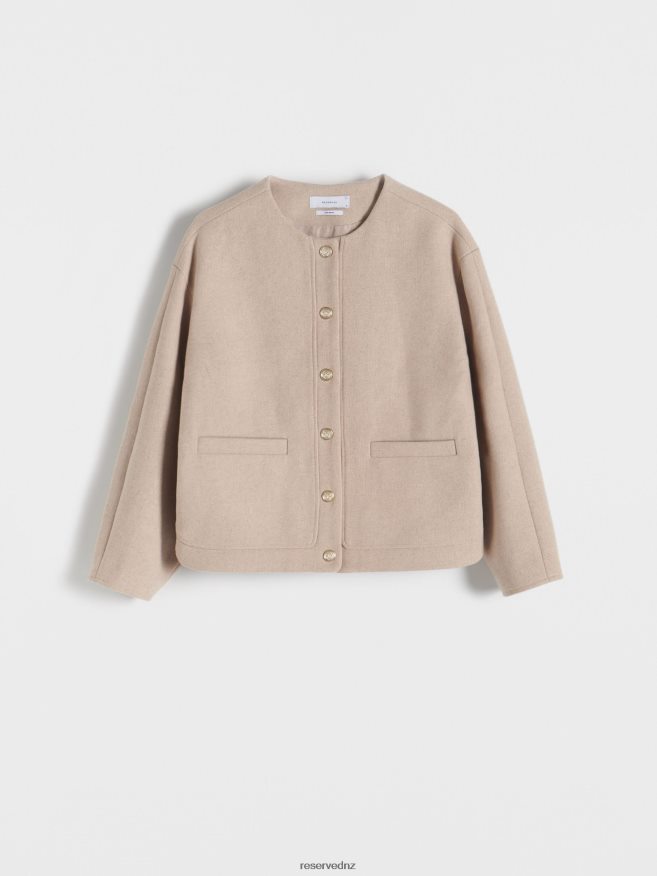 Reserved Women Outer Jacket P6H08T883 Apparel Nude