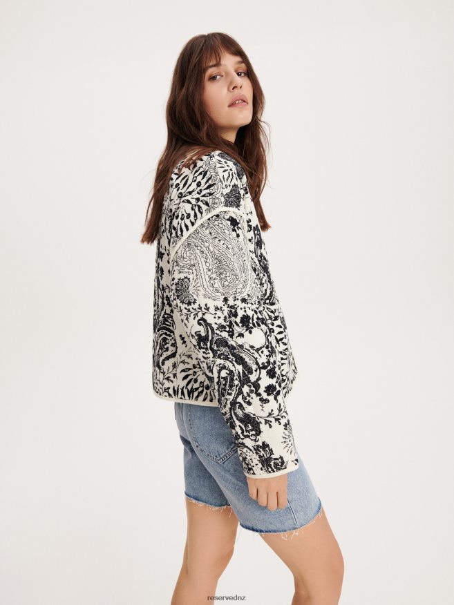 Reserved Women Quilted Jacket P6H08T1 Apparel Cream