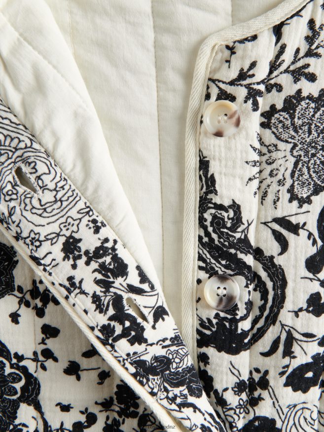 Reserved Women Quilted Jacket P6H08T1 Apparel Cream