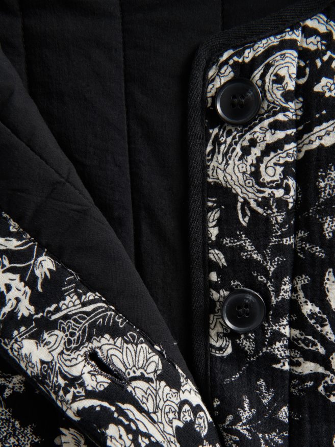 Reserved Women Quilted Jacket P6H08T2 Apparel Black