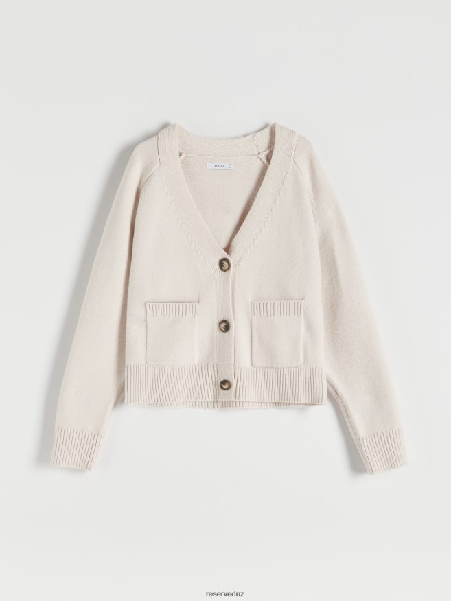 Reserved Women Cardigan With Pockets P6H08T932 Apparel Nude