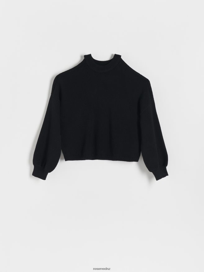 Reserved Women Cold Shoulder Jumper P6H08T929 Apparel Black