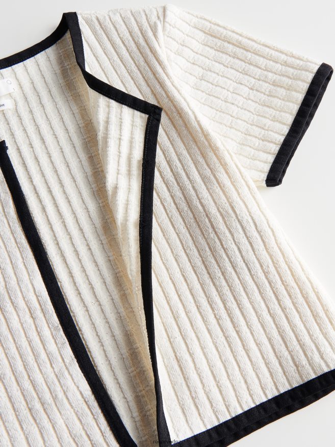 Reserved Women Cropped Cardigan P6H08T928 Apparel Cream