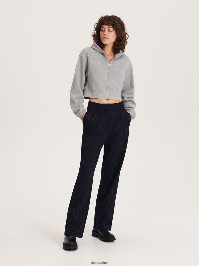 Reserved Women Hoodie P6H08T940 Apparel Light Grey