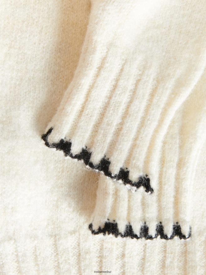 Reserved Women Ruffle Sleeve Jumper P6H08T922 Apparel Nude