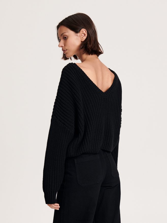 Reserved Women Sweater P6H08T913 Apparel Black