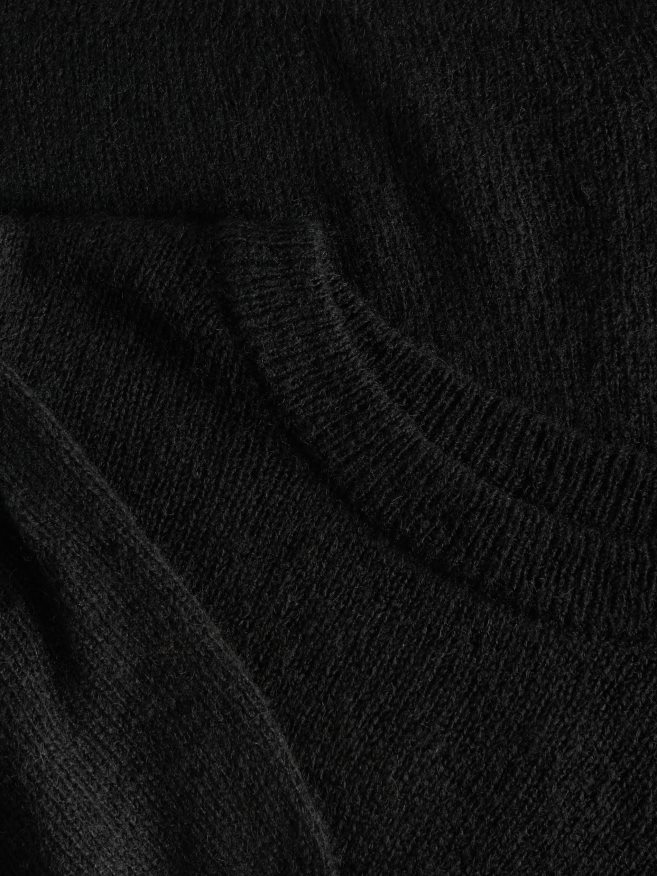 Reserved Women Sweater With Puffy Sleeves P6H08T936 Apparel Black