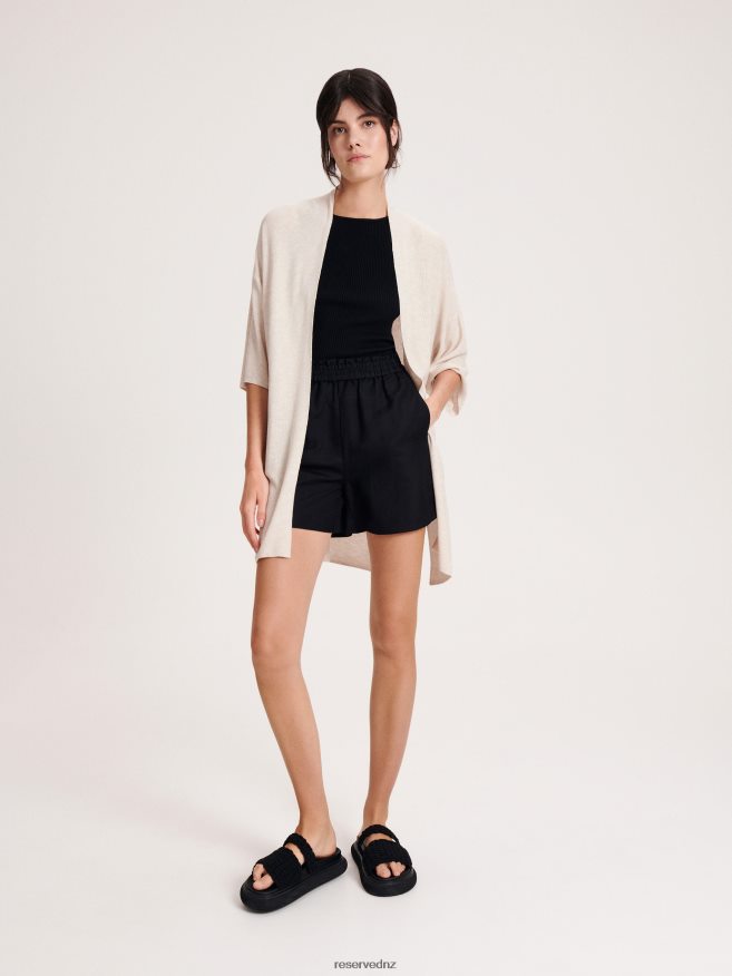 Reserved Women Viscose Blend Cardigan P6H08T919 Apparel Beige